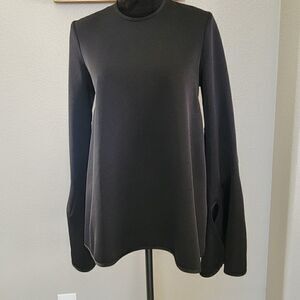 Ellery Womens Bell Sleeve Black Blouse Top Black Size 2 US S New